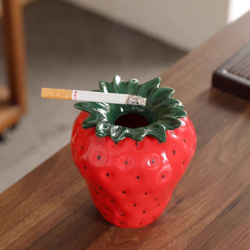 Ceramic Strawberry Ashtray